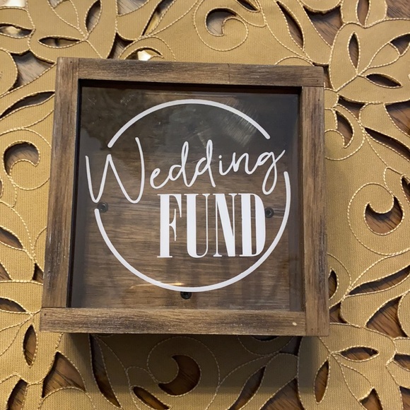 Wood Bank / Wedding Fund 6X6X 2/1/2 - Picture 5 of 5